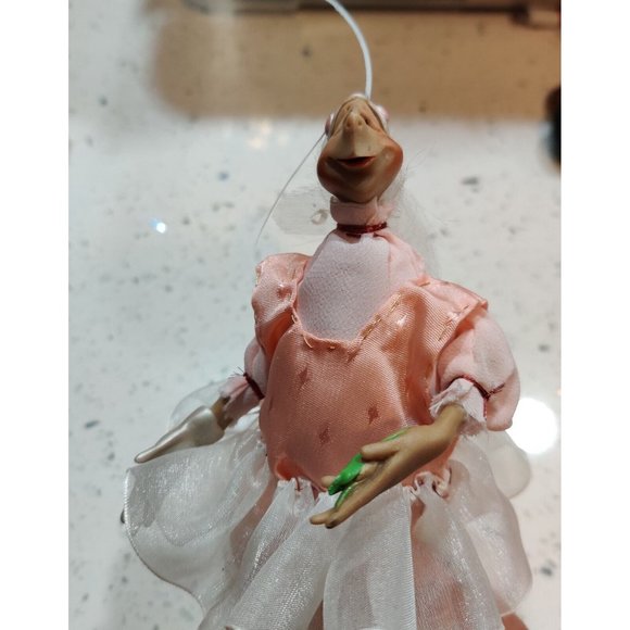 Hand Crafted Fairy Bug Lady Figure Tulle Clay Head Mismatched Frankensteined Art - Picture 7 of 15